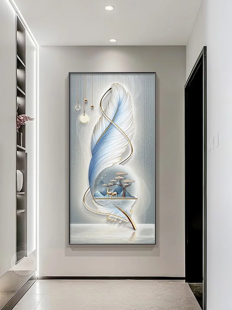Modern Creative Wall Decoration Feather Art Hanging Painting Remote LED Wall Lamp Bedroom Study Living Room Dining Room Foyer - Fiesta VelloreModern Creative Wall Decoration Feather Art Hanging Painting Remote LED Wall Lamp Bedroom Study Living Room Dining Room FoyerFiesta VelloreFiesta Vellore175212911;20251225;1766621680n52HAH80CM - W40CMStyle DRemote dimming|Gold photo frameS49fc6e4e4df541b2ba5b74de811f7a142