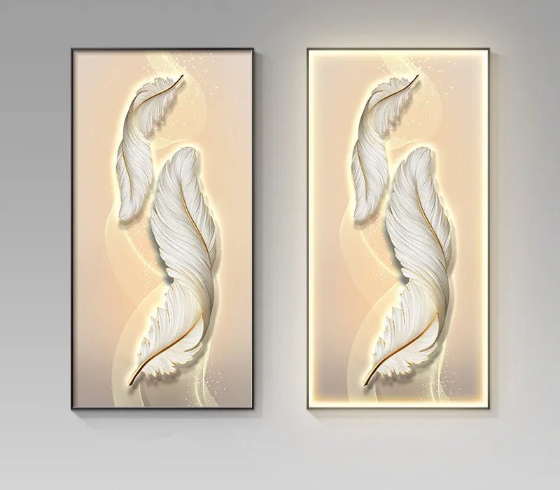 Modern Creative Wall Decoration Feather Art Hanging Painting Remote LED Wall Lamp Bedroom Study Living Room Dining Room Foyer - Fiesta VelloreModern Creative Wall Decoration Feather Art Hanging Painting Remote LED Wall Lamp Bedroom Study Living Room Dining Room FoyerFiesta VelloreFiesta Vellore175212912;20251225;17666216807kLqLH80CM - W40CMStyle CRemote dimming|Gold photo frameS7cbdf7da0a28486baf7ef0ba103510afe