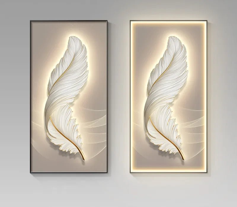 Modern Creative Wall Decoration Feather Art Hanging Painting Remote LED Wall Lamp Bedroom Study Living Room Dining Room Foyer - Fiesta VelloreModern Creative Wall Decoration Feather Art Hanging Painting Remote LED Wall Lamp Bedroom Study Living Room Dining Room FoyerFiesta VelloreFiesta Vellore175212913;20251225;1766621680IQS6wH80CM - W40CMStyle BRemote dimming|Gold photo frameS3dff2abc46024a118742f00e398a8c73v