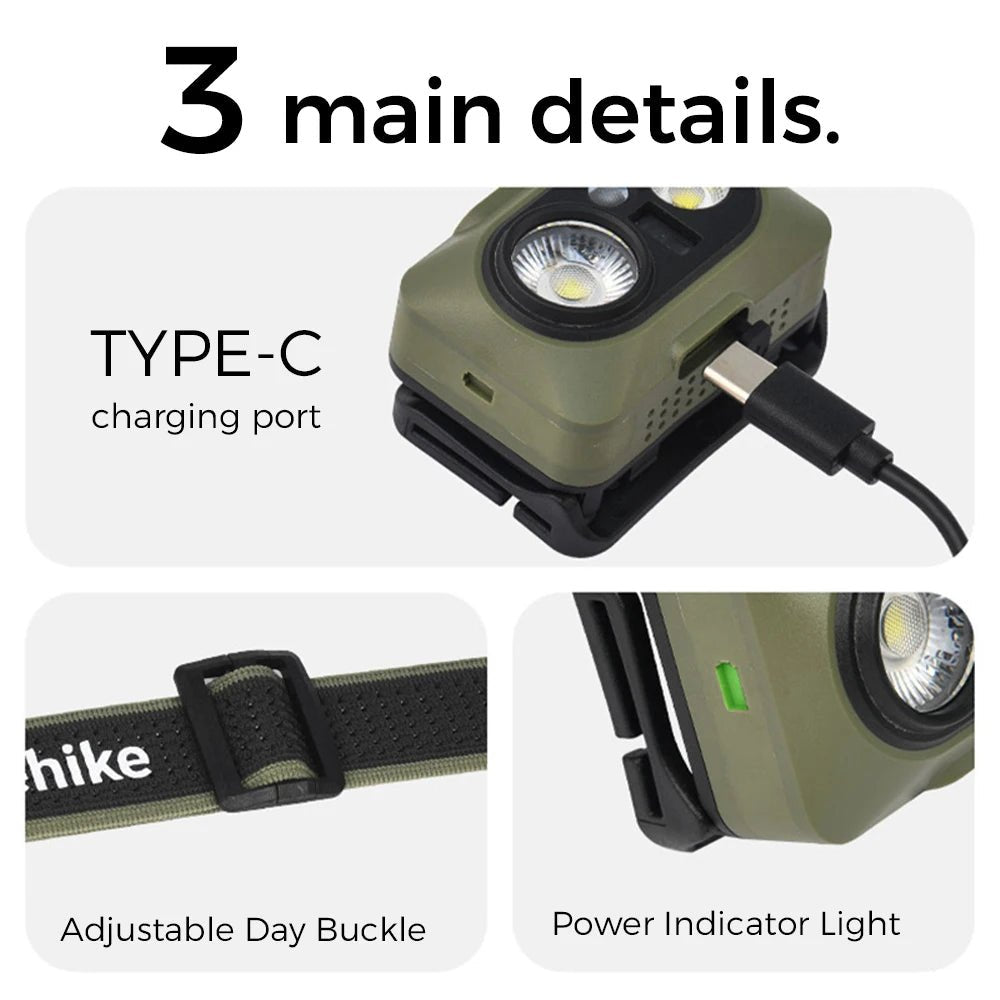 Naturehike Star Island Max Headlamp Outdoor Camping Hiking Fishing Climb Waterproof Sensor Rechargeable Super Bright Headlight - Fiesta VelloreNaturehike Star Island Max Headlamp Outdoor Camping Hiking Fishing Climb Waterproof Sensor Rechargeable Super Bright HeadlightFiesta VelloreFiesta Vellore175214195;20251225;1766621717dgguVMoss greenChina MainlandSf8c943a2bffb4ec4a8ee39400a9fca08y