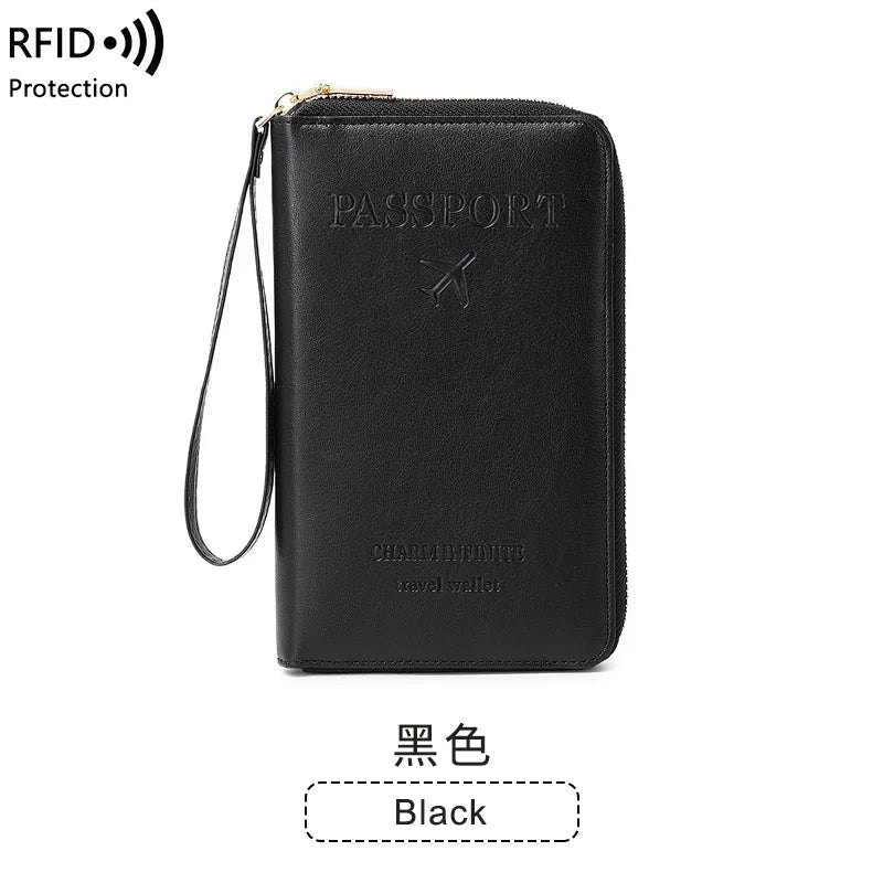 New Leather Passport Cover RFID Blocking Card Holder Zipper Wallet Travel Essentials Phone Bag International Travel Accessories - Fiesta VelloreNew Leather Passport Cover RFID Blocking Card Holder Zipper Wallet Travel Essentials Phone Bag International Travel AccessoriesFiesta VelloreFiesta Vellore175212792;20251225;1766621678PFTrjBlackS6bfd8a1bfd5a451294f548d4ec564d90I