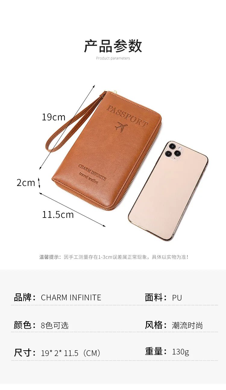 New Leather Passport Cover RFID Blocking Card Holder Zipper Wallet Travel Essentials Phone Bag International Travel Accessories - Fiesta VelloreNew Leather Passport Cover RFID Blocking Card Holder Zipper Wallet Travel Essentials Phone Bag International Travel AccessoriesFiesta VelloreFiesta Vellore175212788;20251225;1766621678zgF3DDark BlueSaea6de1945974719a3c425dce4db56acR