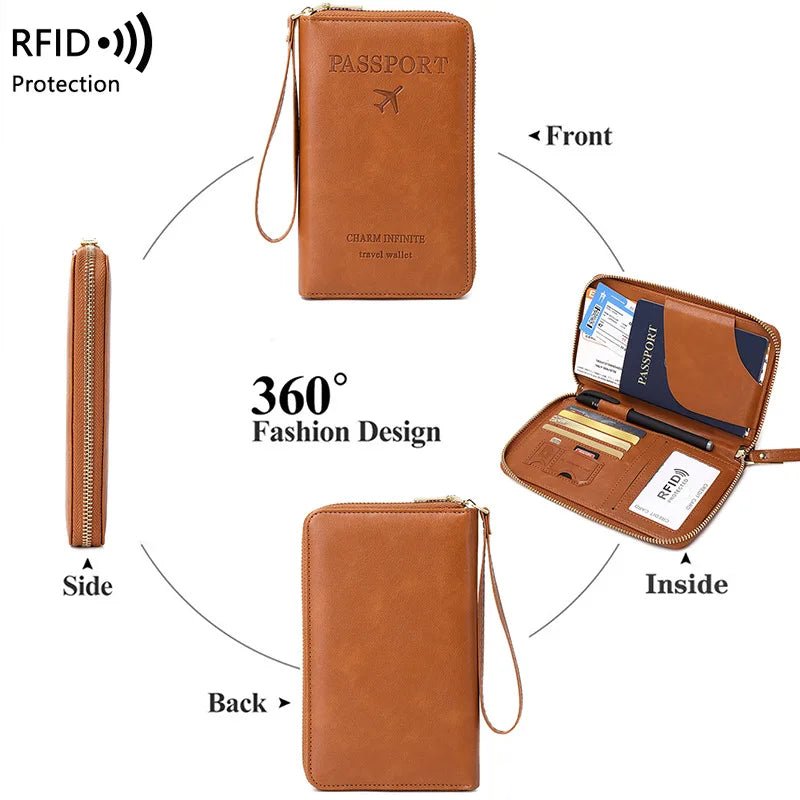 New Leather Passport Cover RFID Blocking Card Holder Zipper Wallet Travel Essentials Phone Bag International Travel Accessories - Fiesta VelloreNew Leather Passport Cover RFID Blocking Card Holder Zipper Wallet Travel Essentials Phone Bag International Travel AccessoriesFiesta VelloreFiesta Vellore175212788;20251225;1766621678zgF3DDark BlueSaf80799c1a6e4772b44133e3bb5ad7bcE