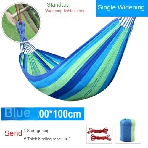 NewOutdoor Indoor Canvas Single Hammock Outdoor Camping Indoor Childrens Swing Thickened Striped HammockMulti Functional Hammock - Fiesta VelloreNewOutdoor Indoor Canvas Single Hammock Outdoor Camping Indoor Childrens Swing Thickened Striped HammockMulti Functional HammockFiesta VelloreFiesta Vellore175214029;20251225;1766621711KKoJgBlue 260x100S71637a917f8249a2bb8b6008ef0d8748I