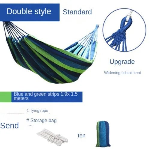 NewOutdoor Indoor Canvas Single Hammock Outdoor Camping Indoor Childrens Swing Thickened Striped HammockMulti Functional Hammock - Fiesta VelloreNewOutdoor Indoor Canvas Single Hammock Outdoor Camping Indoor Childrens Swing Thickened Striped HammockMulti Functional HammockFiesta VelloreFiesta Vellore175214025;20251225;1766621711AjN9MBlue 260x150Scb7bbde55fcd44ddb425b028227c67c0A