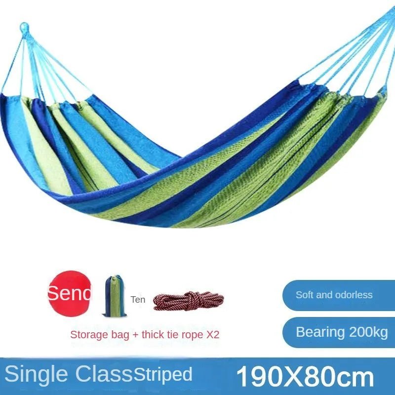 NewOutdoor Indoor Canvas Single Hammock Outdoor Camping Indoor Childrens Swing Thickened Striped HammockMulti Functional Hammock - Fiesta VelloreNewOutdoor Indoor Canvas Single Hammock Outdoor Camping Indoor Childrens Swing Thickened Striped HammockMulti Functional HammockFiesta VelloreFiesta Vellore175214024;20251225;17666217116WhvWBlue 260x80S68495c87319d47f1894b2a0d6dfb6df2P