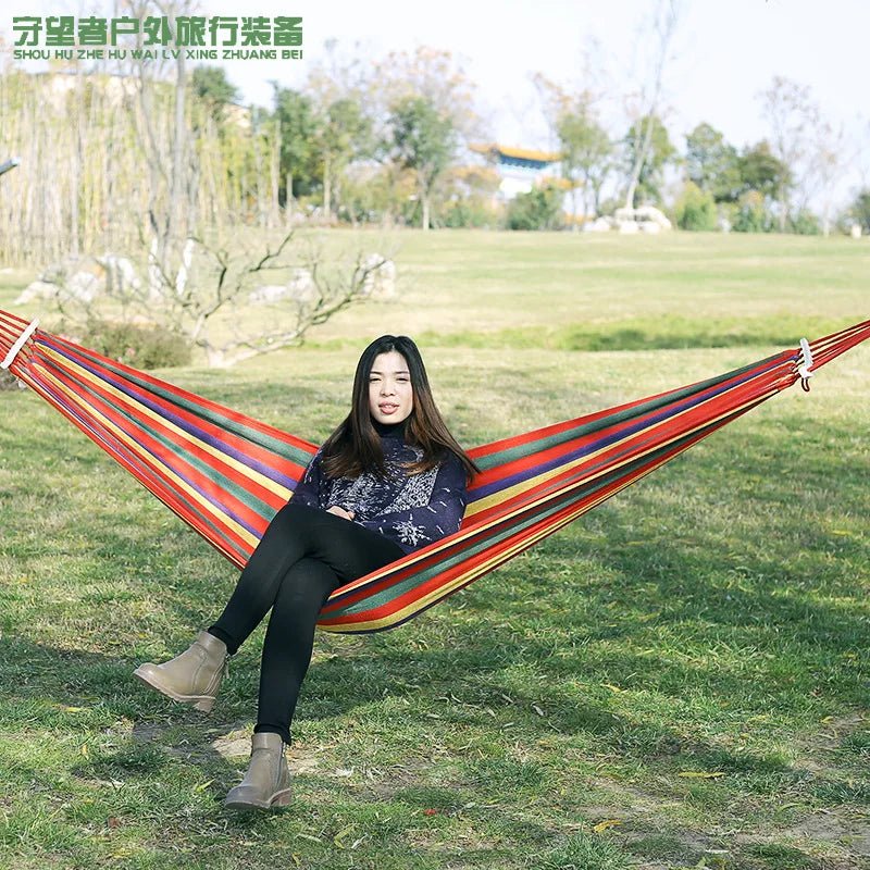 NewOutdoor Indoor Canvas Single Hammock Outdoor Camping Indoor Childrens Swing Thickened Striped HammockMulti Functional Hammock - Fiesta VelloreNewOutdoor Indoor Canvas Single Hammock Outdoor Camping Indoor Childrens Swing Thickened Striped HammockMulti Functional HammockFiesta VelloreFiesta Vellore175214027;20251225;1766621711QhU1lCoffee 260x150Sfc758c551ac944e397312bd36b0ac3c0j