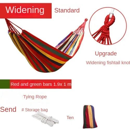 NewOutdoor Indoor Canvas Single Hammock Outdoor Camping Indoor Childrens Swing Thickened Striped HammockMulti Functional Hammock - Fiesta VelloreNewOutdoor Indoor Canvas Single Hammock Outdoor Camping Indoor Childrens Swing Thickened Striped HammockMulti Functional HammockFiesta VelloreFiesta Vellore175214023;20251225;1766621711dcGCwRed 260x100S154b8462da834712a9a45ac43e268705i