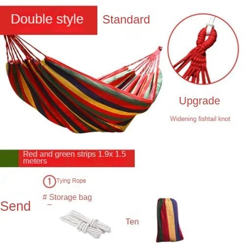 NewOutdoor Indoor Canvas Single Hammock Outdoor Camping Indoor Childrens Swing Thickened Striped HammockMulti Functional Hammock - Fiesta VelloreNewOutdoor Indoor Canvas Single Hammock Outdoor Camping Indoor Childrens Swing Thickened Striped HammockMulti Functional HammockFiesta VelloreFiesta Vellore175214028;20251225;1766621711ab3JuRed 260x150Scf25ebf75f93426da4ec025305ad4745d