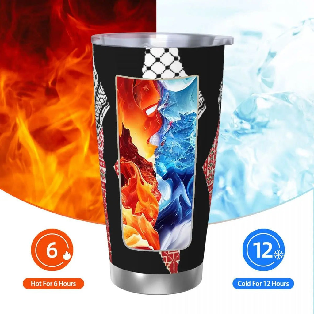 Palestinian Keffiyeh Map Palestine Land Insulated Tumbler with Lid Vacuum Thermal Mug Office Home Thermos Bottle Cup, 20oz - Fiesta VellorePalestinian Keffiyeh Map Palestine Land Insulated Tumbler with Lid Vacuum Thermal Mug Office Home Thermos Bottle Cup, 20ozFiesta VelloreFiesta Vellore175190903;20251224;1766599891DKjRf2 Straw Set20 OZSced081cd7eca42eba828fd884e04ed16y