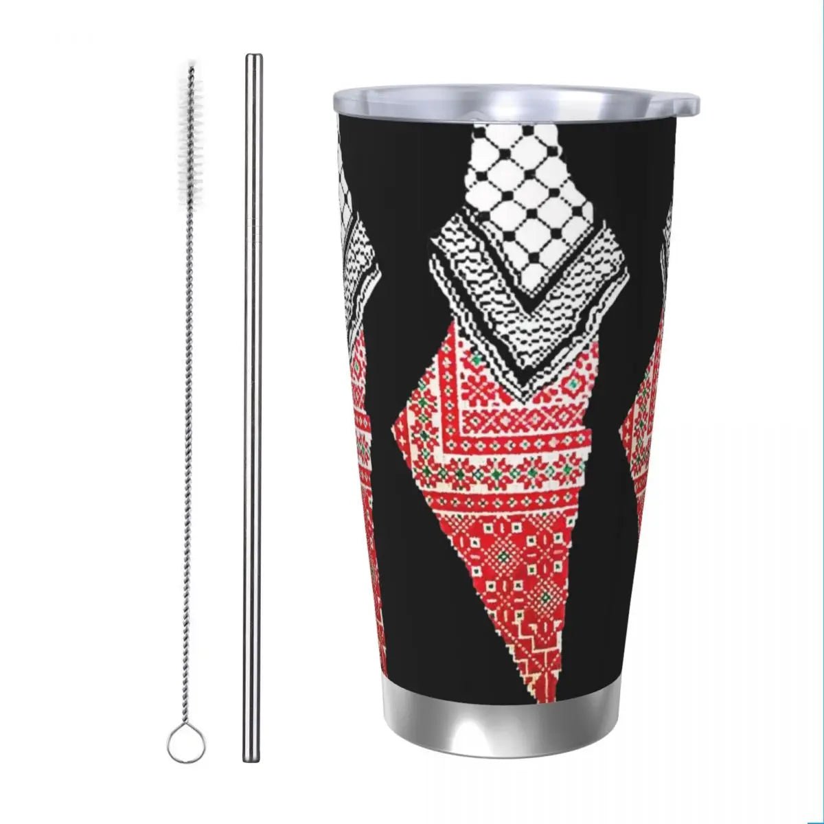 Palestinian Keffiyeh Map Palestine Land Insulated Tumbler with Lid Vacuum Thermal Mug Office Home Thermos Bottle Cup, 20oz - Fiesta VellorePalestinian Keffiyeh Map Palestine Land Insulated Tumbler with Lid Vacuum Thermal Mug Office Home Thermos Bottle Cup, 20ozFiesta VelloreFiesta Vellore175190903;20251224;1766599891DKjRf2 Straw Set20 OZS397d999b45f541199a20cee87b8432fdk