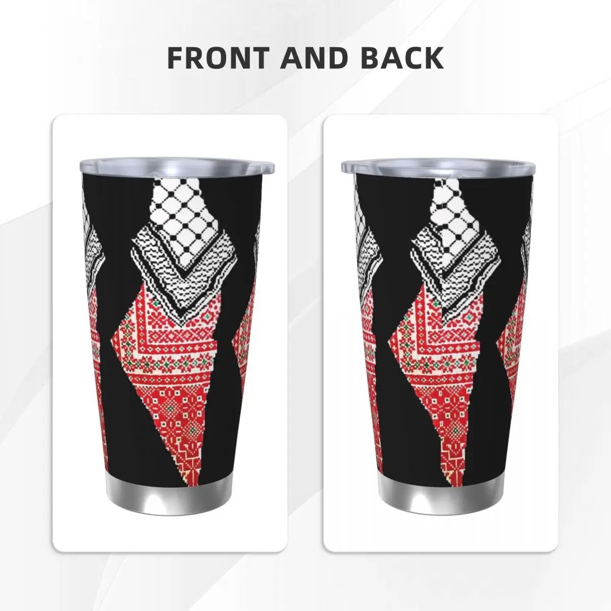 Palestinian Keffiyeh Map Palestine Land Insulated Tumbler with Lid Vacuum Thermal Mug Office Home Thermos Bottle Cup, 20oz - Fiesta VellorePalestinian Keffiyeh Map Palestine Land Insulated Tumbler with Lid Vacuum Thermal Mug Office Home Thermos Bottle Cup, 20ozFiesta VelloreFiesta Vellore175190903;20251224;1766599891DKjRf2 Straw Set20 OZSe2fba503b6e74d5899eff7aec6154710b