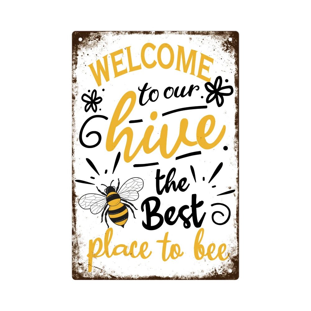 Putuo Decor Welcome Metal Signs, Tin Plaque Painting Retro Bee Decoration Plate Iron Wall Art Decor for Home Bedroom Farm - Fiesta VellorePutuo Decor Welcome Metal Signs, Tin Plaque Painting Retro Bee Decoration Plate Iron Wall Art Decor for Home Bedroom FarmFiesta VelloreFiesta Vellore175212549;20251225;1766621665WePtk20x30cmM001MT - 0000475United StatesSe4f4ba7d09e44848b4f4b67629c70392E