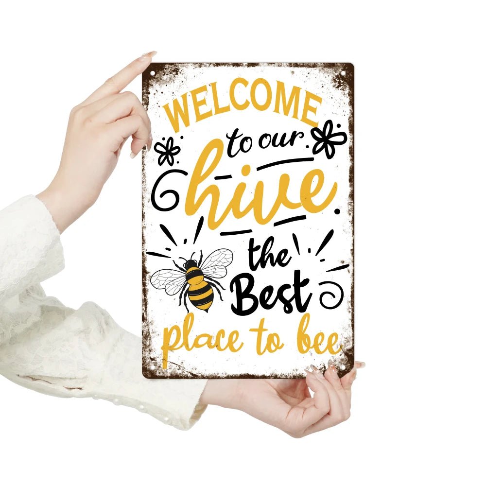 Putuo Decor Welcome Metal Signs, Tin Plaque Painting Retro Bee Decoration Plate Iron Wall Art Decor for Home Bedroom Farm - Fiesta VellorePutuo Decor Welcome Metal Signs, Tin Plaque Painting Retro Bee Decoration Plate Iron Wall Art Decor for Home Bedroom FarmFiesta VelloreFiesta Vellore175212549;20251225;1766621665WePtk20x30cmM001MT - 0000475United StatesSe20b40874690487c8eac5d2261b8cfe7W