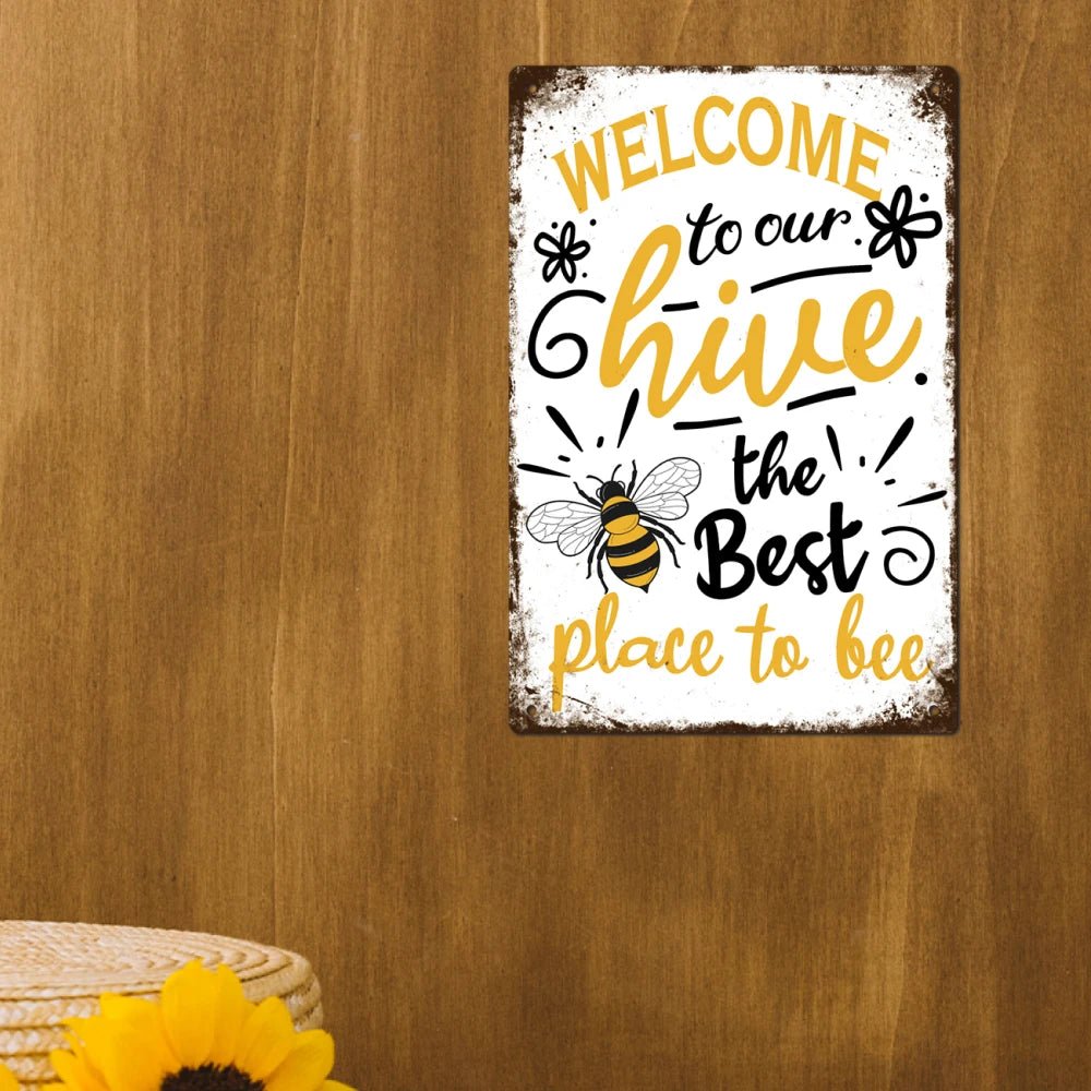 Putuo Decor Welcome Metal Signs, Tin Plaque Painting Retro Bee Decoration Plate Iron Wall Art Decor for Home Bedroom Farm - Fiesta VellorePutuo Decor Welcome Metal Signs, Tin Plaque Painting Retro Bee Decoration Plate Iron Wall Art Decor for Home Bedroom FarmFiesta VelloreFiesta Vellore175212549;20251225;1766621665WePtk20x30cmM001MT - 0000475United StatesSc80a944306f14fb497b829907a6f7934p