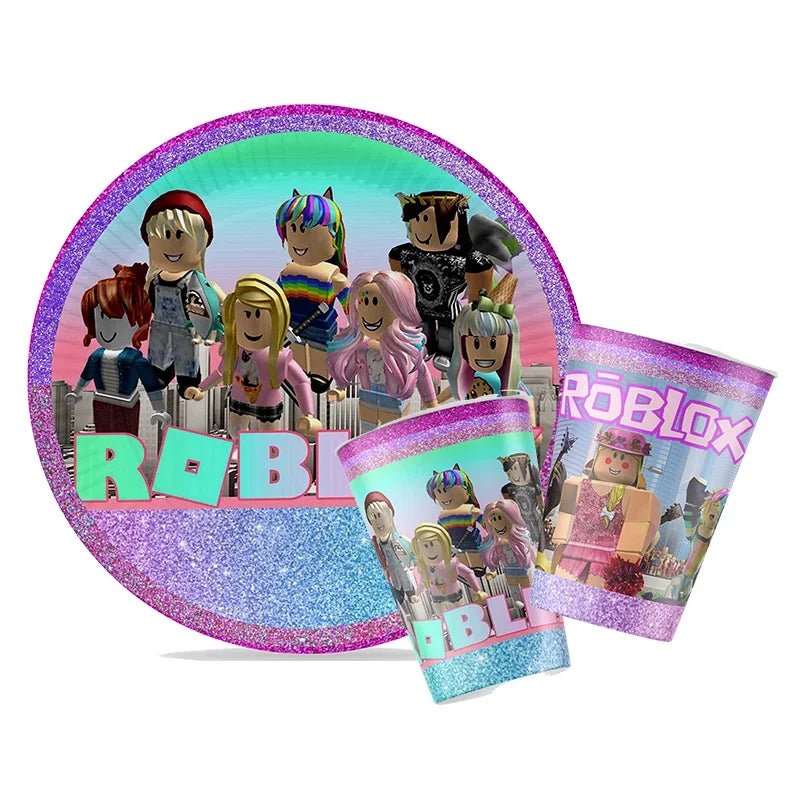 Roblox Girl Decorations for Purple pink Party Banner Birthday Balloons Tablecloths Cake Topper Napkins Tableware Kid Gift Supply - Fiesta VelloreRoblox Girl Decorations for Purple pink Party Banner Birthday Balloons Tablecloths Cake Topper Napkins Tableware Kid Gift SupplyFiesta VelloreFiesta Vellore175214585;20251225;1766621745aZghe5CM - 35piecesS46d8aca37fca46e188186da49c751222B