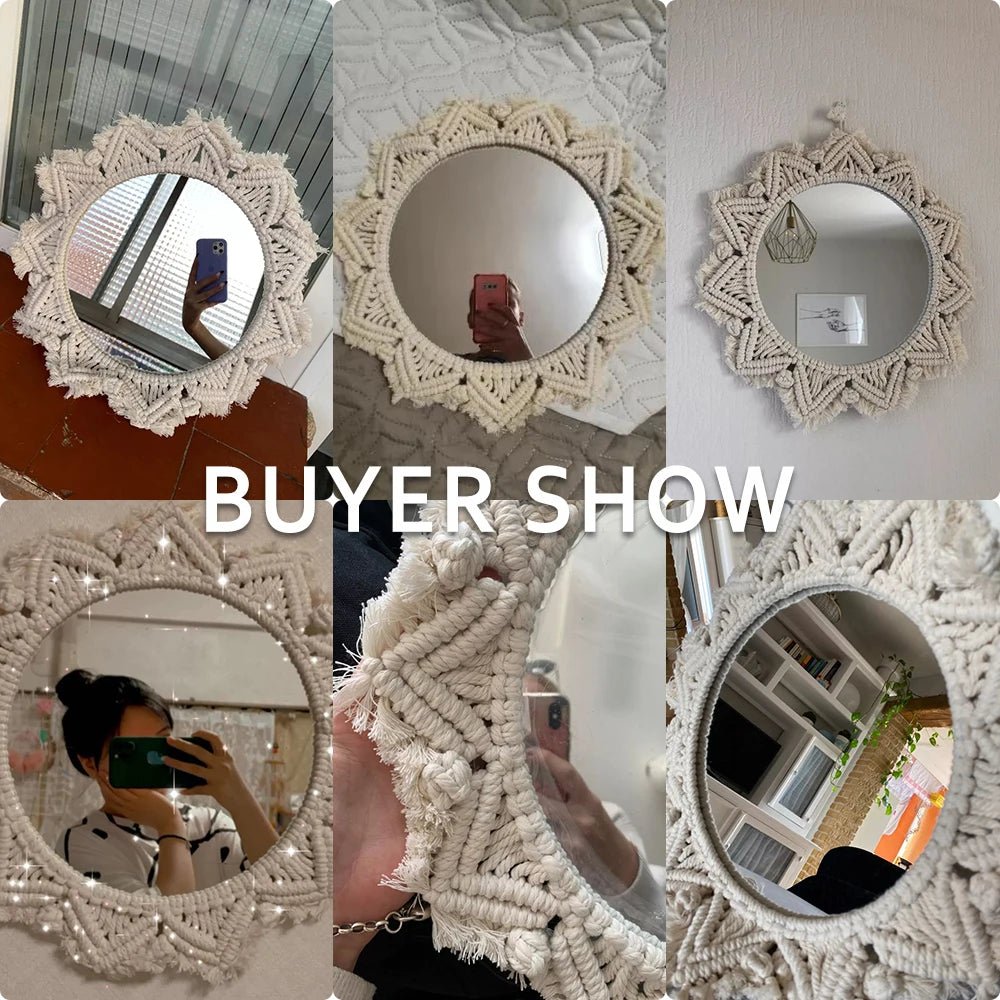 Round Mirror Wall Decor Macrame Boho Room Decor Wall Mirrors for Living Room Bedroom Decoration Mirror Bathroom Home Decoration - Fiesta VelloreRound Mirror Wall Decor Macrame Boho Room Decor Wall Mirrors for Living Room Bedroom Decoration Mirror Bathroom Home DecorationFiesta VelloreFiesta Vellore175212262;20251225;1766621658KjZs2round mirror M0797S3f1f20d6fbf2466386c6014206654f9fG