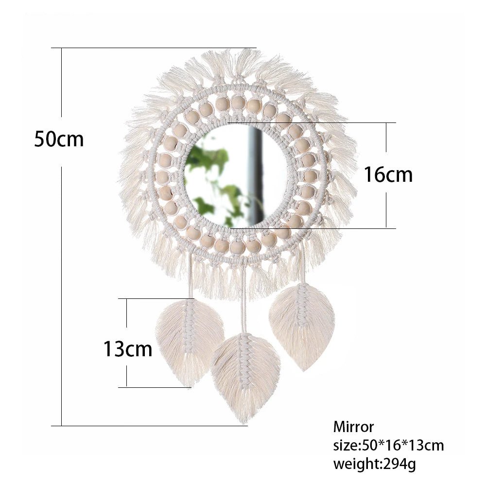 Round Mirror Wall Decor Macrame Boho Room Decor Wall Mirrors for Living Room Bedroom Decoration Mirror Bathroom Home Decoration - Fiesta VelloreRound Mirror Wall Decor Macrame Boho Room Decor Wall Mirrors for Living Room Bedroom Decoration Mirror Bathroom Home DecorationFiesta VelloreFiesta Vellore175212262;20251225;1766621658KjZs2round mirror M0797S5b295117f75641d4bda3da946a428fdeu