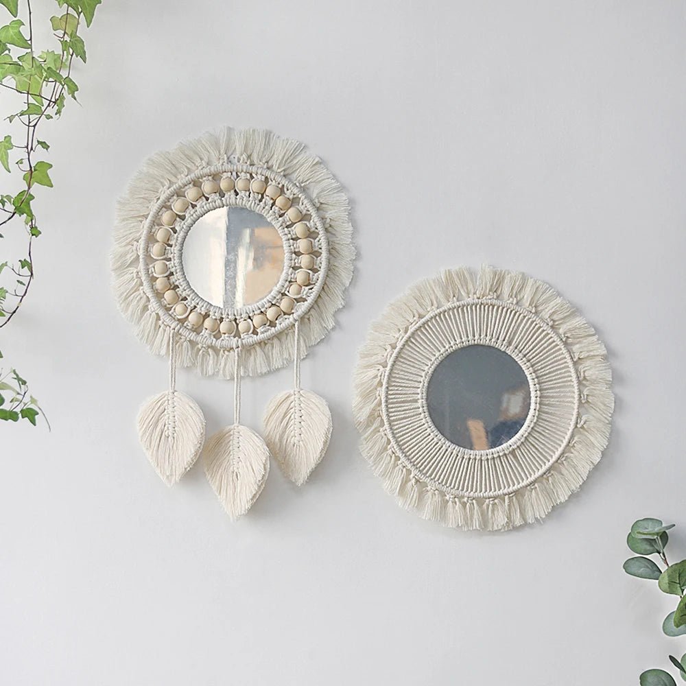 Round Mirror Wall Decor Macrame Boho Room Decor Wall Mirrors for Living Room Bedroom Decoration Mirror Bathroom Home Decoration - Fiesta VelloreRound Mirror Wall Decor Macrame Boho Room Decor Wall Mirrors for Living Room Bedroom Decoration Mirror Bathroom Home DecorationFiesta VelloreFiesta Vellore175212262;20251225;1766621658KjZs2round mirror M0797S7698898a24b14416a9cfbc83816489f4M