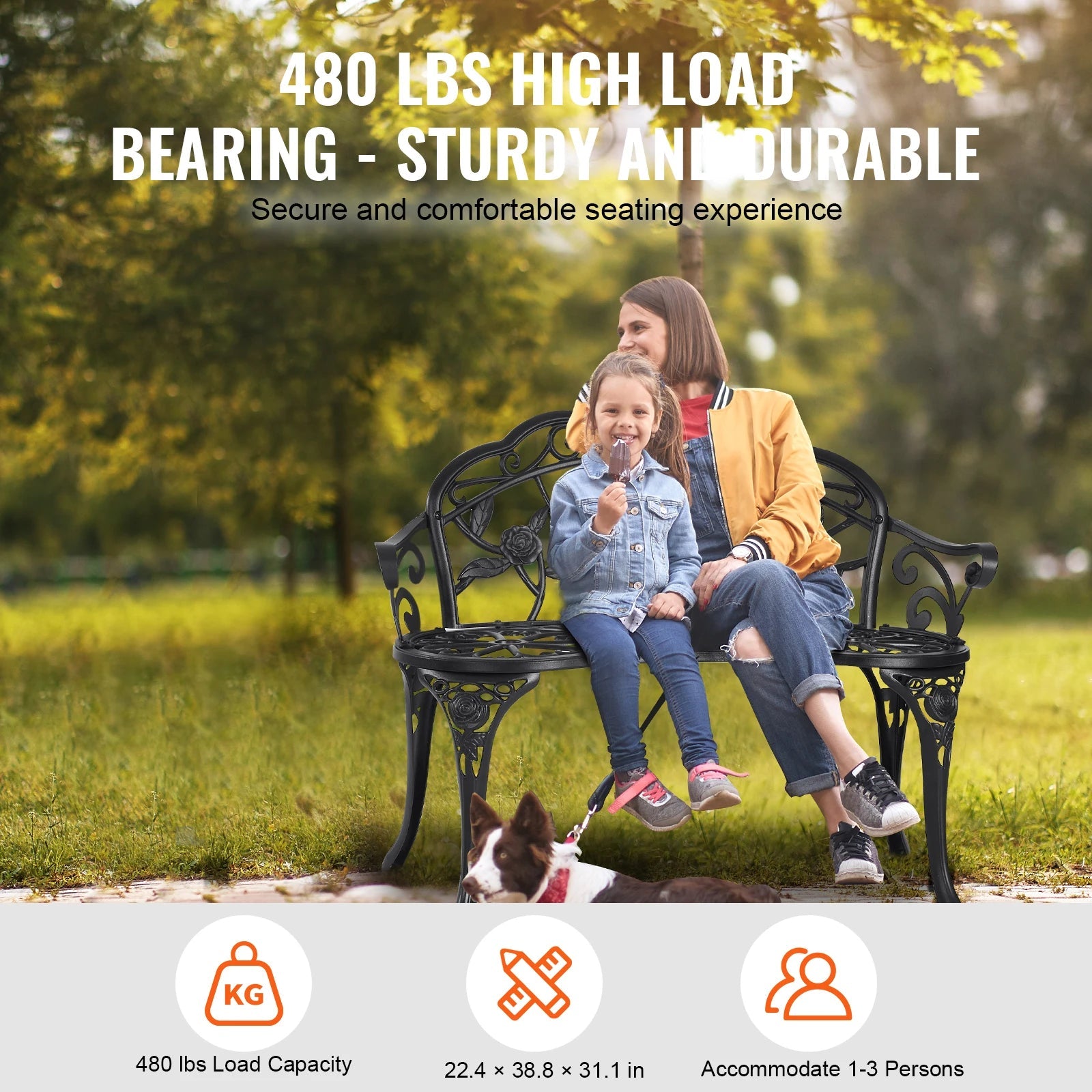 SucceBuy Outdoor Bench Wooden Metal Garden Bench for Outdoors 480 lbs Load Capacity Bench Outdoor Garden Park Bench - Fiesta VelloreSucceBuy Outdoor Bench Wooden Metal Garden Bench for Outdoors 480 lbs Load Capacity Bench Outdoor Garden Park BenchFiesta VelloreFiesta Vellore175213957;20251225;1766621711TVeYvWooden 50 InchescanadaS68aa1190bb1745329da54e545a319941f