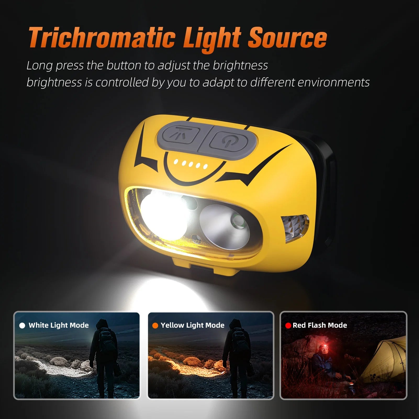 SUPERFIRE HL05 - S Powerful LED Headlamp Yellow/White Light Camping Lantern Motion Sensor Rechargeable Stepless Dimming Head Lamp - Fiesta VelloreSUPERFIRE HL05 - S Powerful LED Headlamp Yellow/White Light Camping Lantern Motion Sensor Rechargeable Stepless Dimming Head LampFiesta VelloreFiesta Vellore175214184;20251225;1766621715A4kljChina MainlandHL05 - SS5c63cac6bc6f4be591ed8b5e1f8920bfn