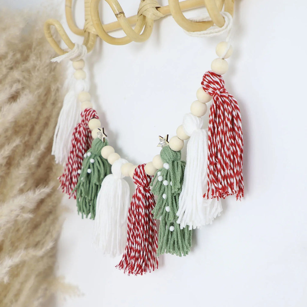 Tassel Decoration Banner Bohemian Style Christmas Decoration Fireplace Wall Hanging Home Decoration Pendant Winter Party Decor - Fiesta VelloreTassel Decoration Banner Bohemian Style Christmas Decoration Fireplace Wall Hanging Home Decoration Pendant Winter Party DecorFiesta VelloreFiesta Vellore175214584;20251225;1766621745P8UrXstyleS7457e79861f2423d932c890998dbf1e2L