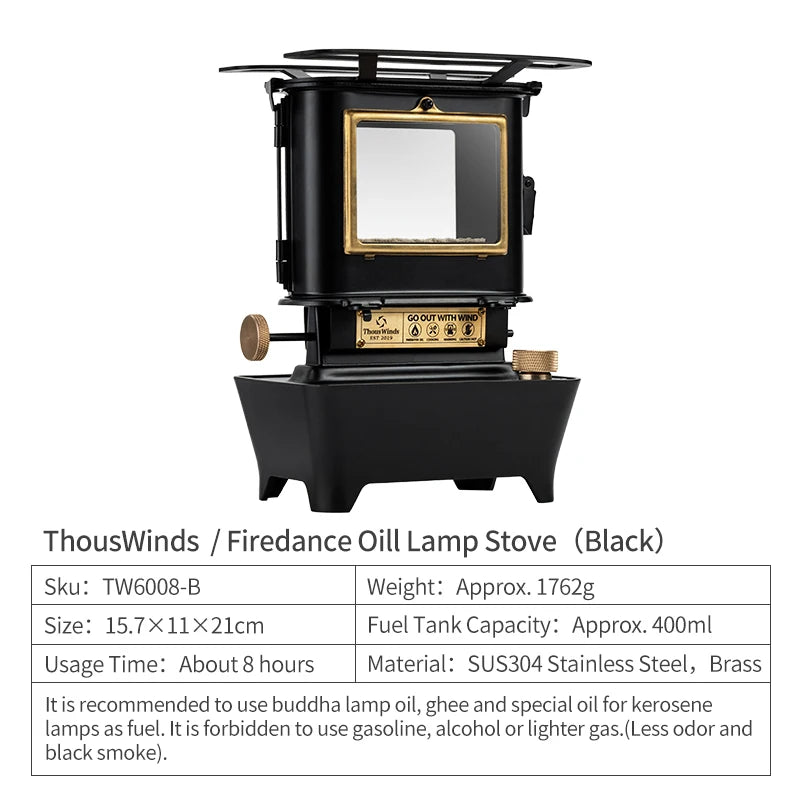 Thous Winds Firedance Oil Lamp Stove Portable Outdoor Retro Camping Lantern Emotion Lights Burner Stove Camping Supplies - Fiesta VelloreThous Winds Firedance Oil Lamp Stove Portable Outdoor Retro Camping Lantern Emotion Lights Burner Stove Camping SuppliesFiesta VelloreFiesta Vellore175214263;20251225;1766621721Fik1PTW6008 - BSd43cdac7540f4dc2babb1d70c1d50c33Q