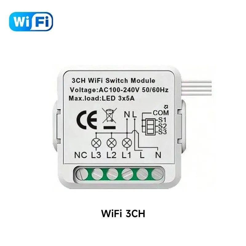 Tuya Wifi/ZigBee Smart Switch Module 1 - 4CH NeutralWire Required Smart Home DIY Light Breaker Works with Alexa Google Home - Fiesta VelloreTuya Wifi/ZigBee Smart Switch Module 1 - 4CH NeutralWire Required Smart Home DIY Light Breaker Works with Alexa Google HomeFiesta VelloreFiesta Vellore175212105;20251225;1766621652aVsxzWifi 3CHSd020eb6d01064a669dbb751b71592a76q