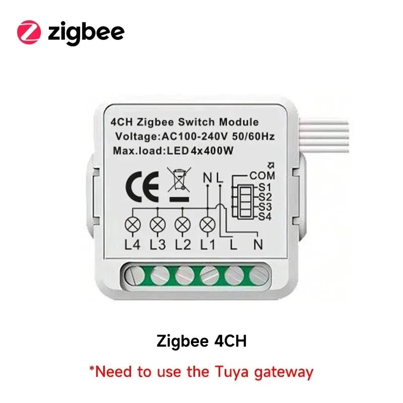 Tuya Wifi/ZigBee Smart Switch Module 1 - 4CH NeutralWire Required Smart Home DIY Light Breaker Works with Alexa Google Home - Fiesta VelloreTuya Wifi/ZigBee Smart Switch Module 1 - 4CH NeutralWire Required Smart Home DIY Light Breaker Works with Alexa Google HomeFiesta VelloreFiesta Vellore175212110;20251225;1766621652WOxkvZGB 4CHScfd1cf054e6c480ebf9191a9d1effa40v