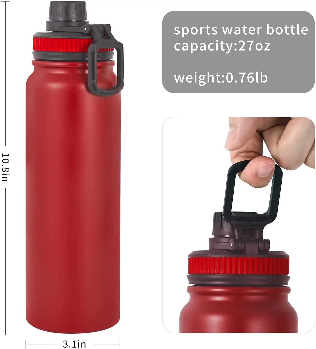 UPORS Stainless Steel Sport Water Bottle 600ml/800ml Large Capacity Double Wall Vacuum Insulated Tumbler Portable Thermos Bottle - Fiesta VelloreUPORS Stainless Steel Sport Water Bottle 600ml/800ml Large Capacity Double Wall Vacuum Insulated Tumbler Portable Thermos BottleFiesta VelloreFiesta Vellore175190781;20251224;1766599890JtxxcRed600mlS97d3a38bb9c7403bad773aacbbbabf5eY