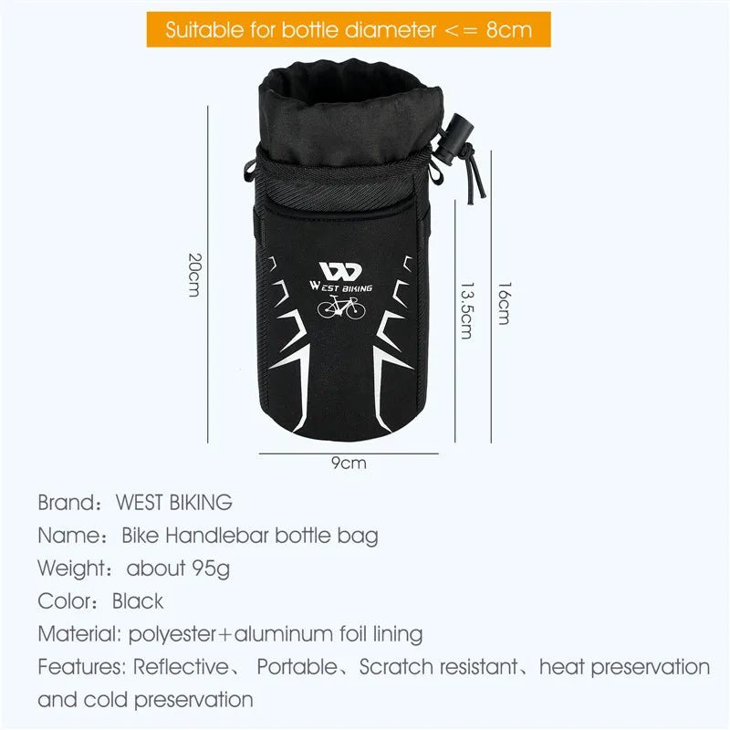 WEST BIKING Bicycle Bag Insulated Water Bottle Container Drawstring Kettle Cup Holder Cycling Reflective Portable Bicycle Bag - Fiesta VelloreWEST BIKING Bicycle Bag Insulated Water Bottle Container Drawstring Kettle Cup Holder Cycling Reflective Portable Bicycle BagFiesta VelloreFiesta Vellore175190862;20251224;1766599890jHYURKettle BagUnited StatesH7dbf858eb1554079b502c54973140a36e